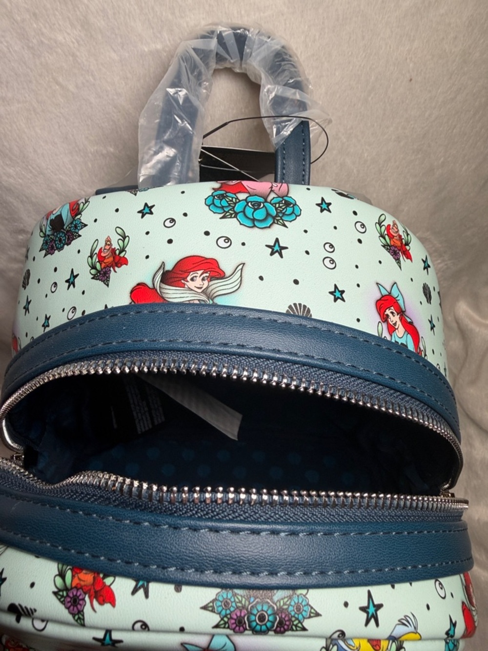Loungefly Disney Little Mermaid Ariel Tattoo Backpack - Picture 4 of 7